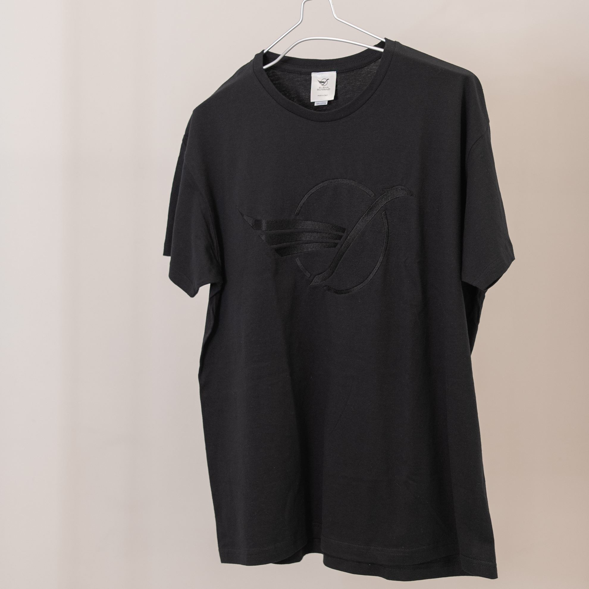 ES Collection Brand Elena Schirinzi Italy T-Shirt Phoenix Black