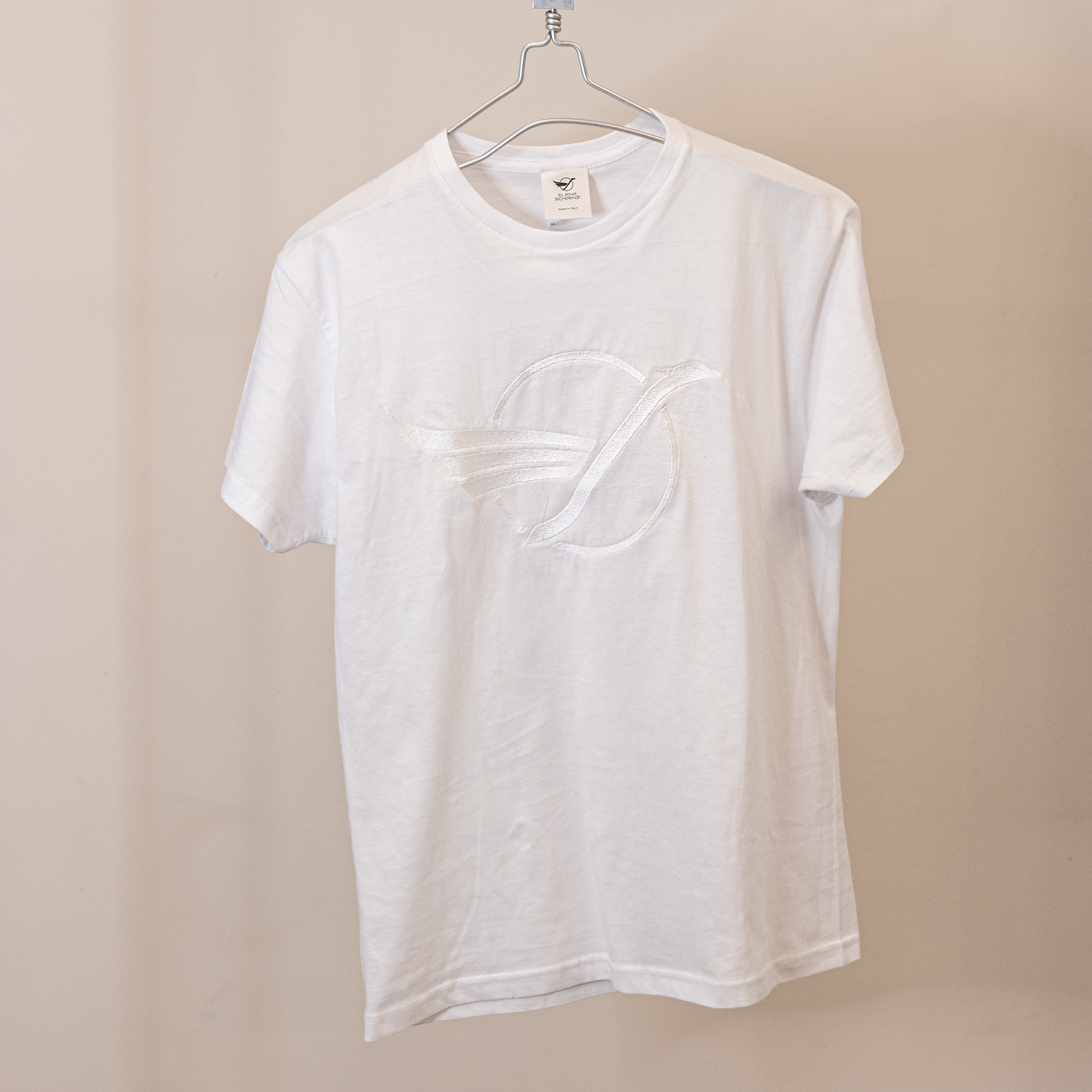ES Collection Brand Elena Schirinzi Italy T-Shirt Phoenix White